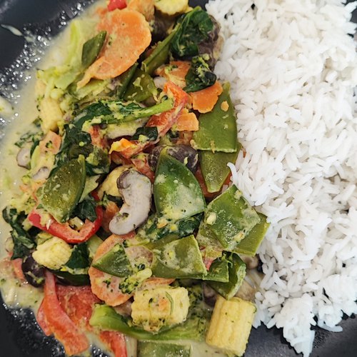 Recette Curry vert végétarien sur Chefclub daily