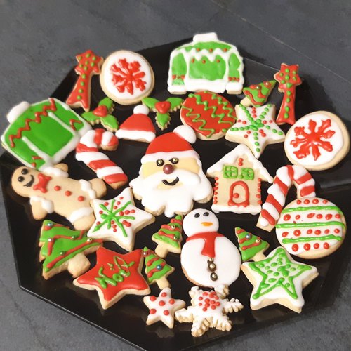 Biscuits de Noël décorés - Cecilecooks