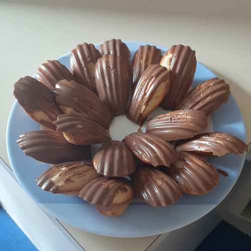 Madeleines enrobées au chocolat - Fiche recette avec photos - Meilleur du  Chef