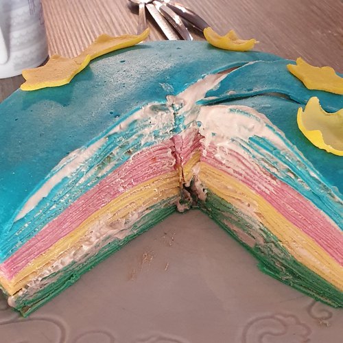 Gâteau arc en ciel - La cuisine de Déborah