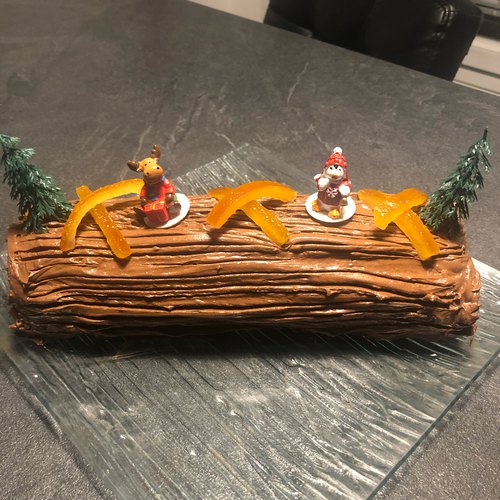 Recette Bûche de Noël au chocolat noir sur Chefclub daily