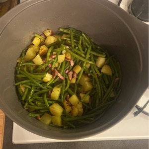 Haricots verts poêlés - Châtelaine