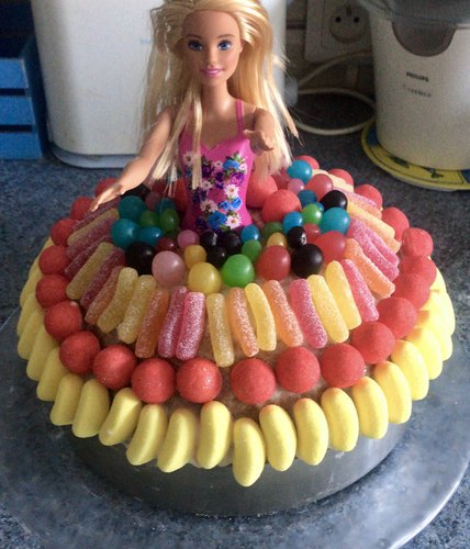 Gâteau de bonbons Princesse Barbie - histoires de princesse