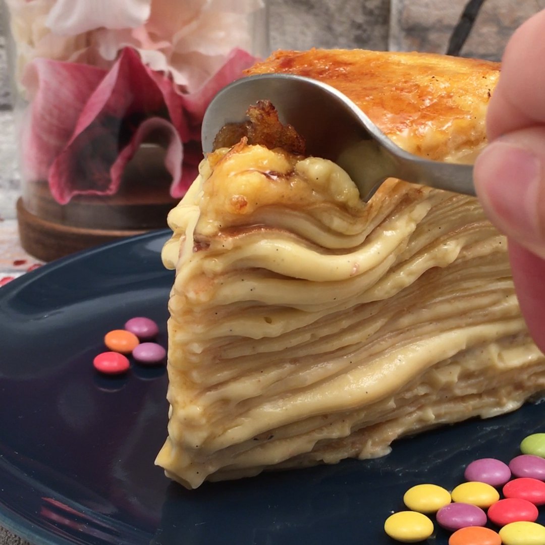 Recipe Crepe Brulee Cake By Chefclub Original Chefclub Tv