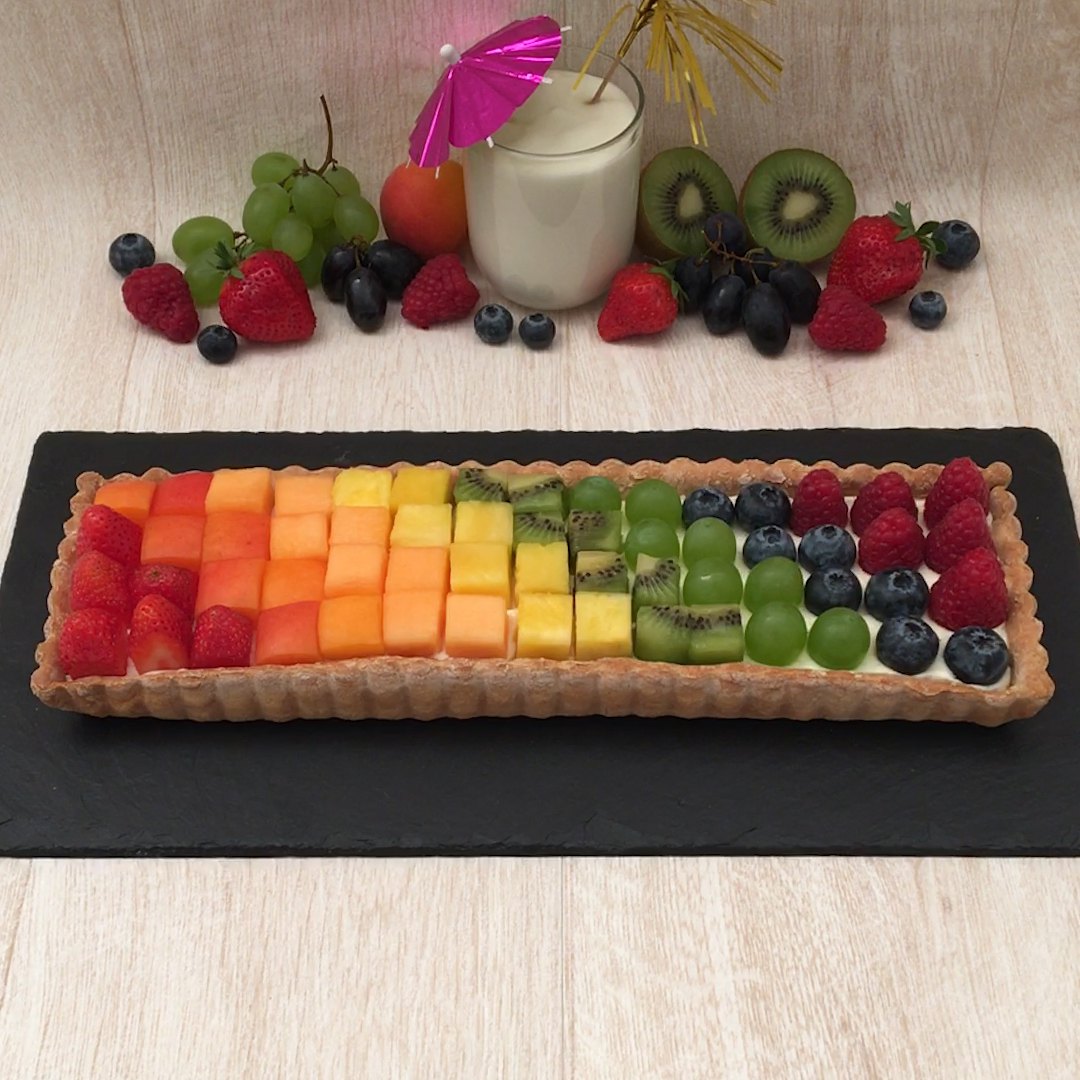 Tarte Fruits Arc En Ciel Et Autres Recettes Chefclub Light And Fun Chefclub Tv