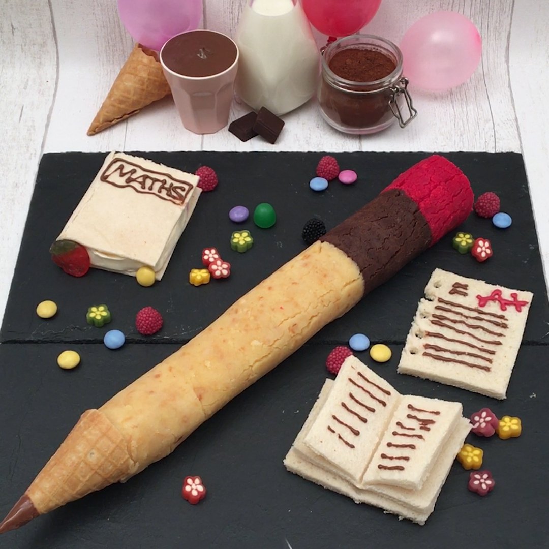Le Gateau Crayon Ecole Recette Pour Enfants En Video Par Chefclub Kids Chefclub Tv