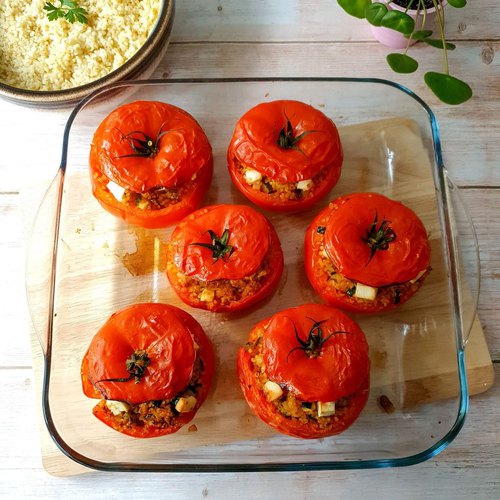 Tomates farcies à la feta végétariennes