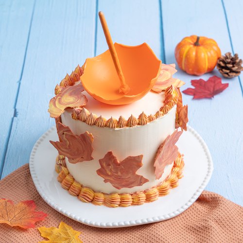 Falling Leaves Cake