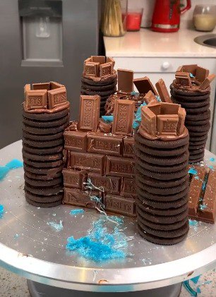 Castle Cake with Chocolate Treats by YumUpArt on DeviantArt