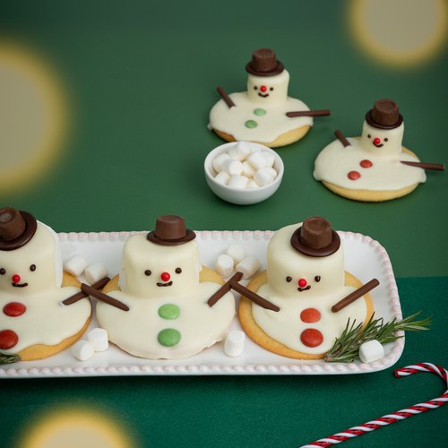 Les cookies fondants bonhomme de neige