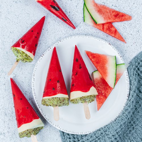 Frozen Watermelon Cones