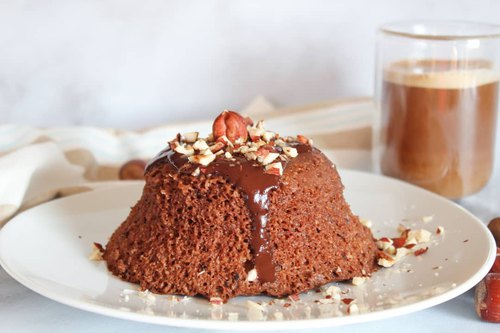 Bowl cake flocons d'avoine chocolat et noisettes