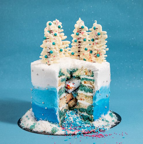 Coolest Winter Wonderland Penguin Cake