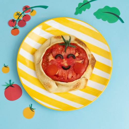 La tarte à la tomate ensoleillée