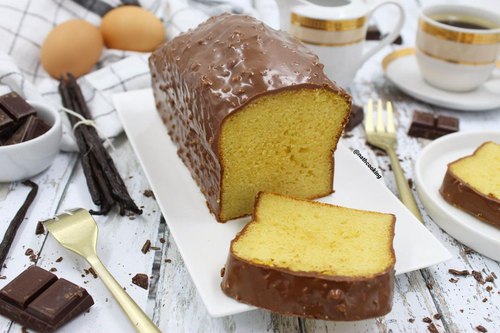 Cake vanille glaçage rocher