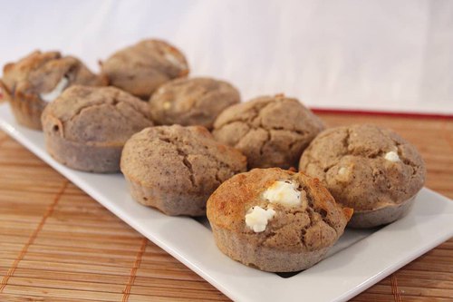 Muffins sans gluten tomates séchées et chèvre