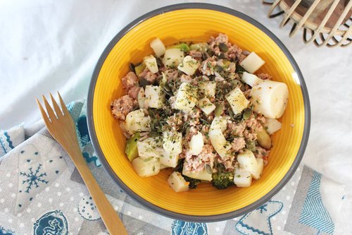 Salade de thon, asperges et brocolis