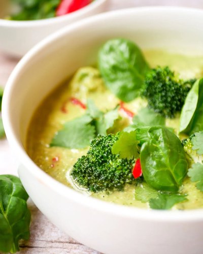 Soupe inspiration curry vert