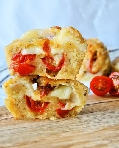Mini muffins salés tomates séchées mozzarella
