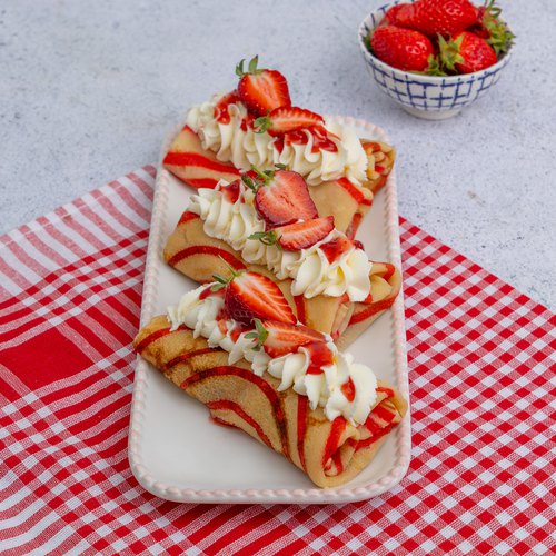 Crêpes fraises-chantilly