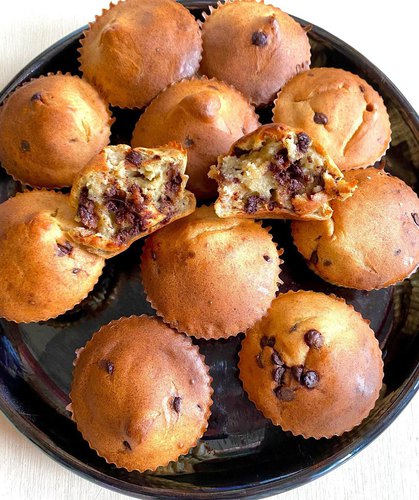 Muffin aux pépites de chocolat façon banana bread