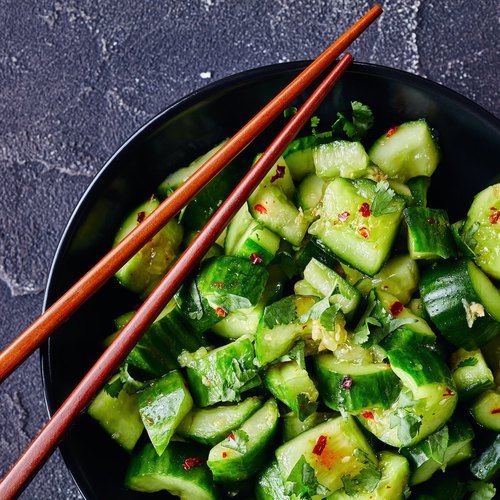 Chinese pickled cucumber salad