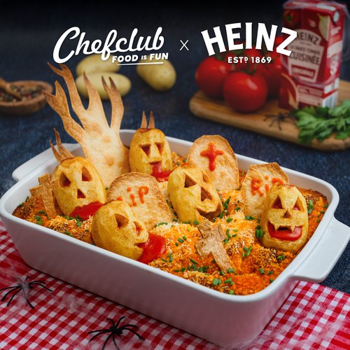 Hachis Parm’hanté à la sauce tomate cuisinée Heinz