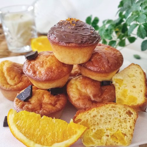 Muffins orange et fromage blanc
