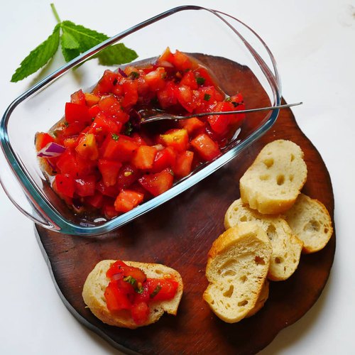 Compotée de tomates au cumin et à menthe