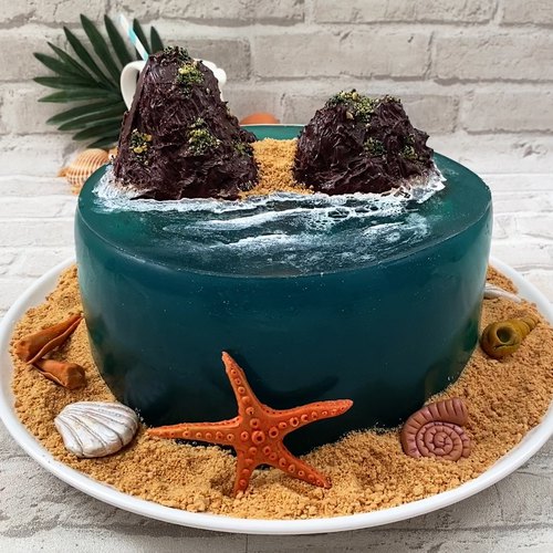 Easy Beach Cake - CakeWhiz