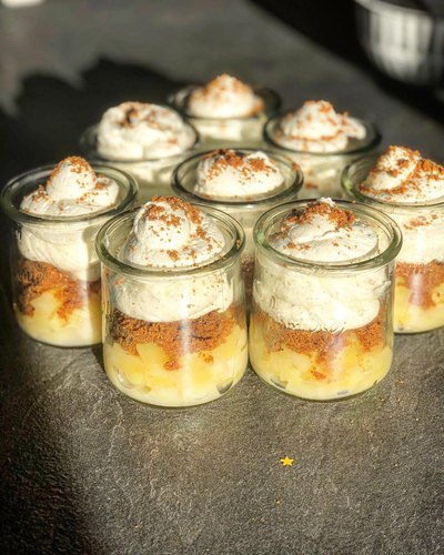 Verrine pomme speculoos chantilly
