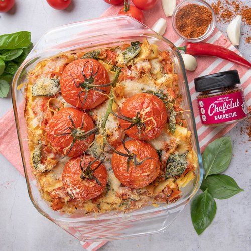 Pasta with Stuffed Tomatoes