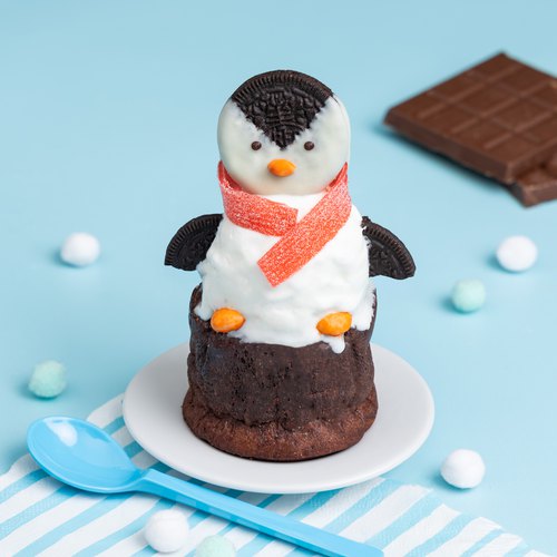 Le fondant au chocolat pingouin