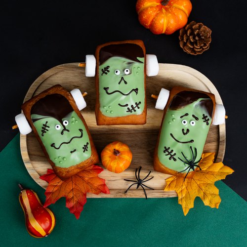 Halloween Frankenstein Donuts