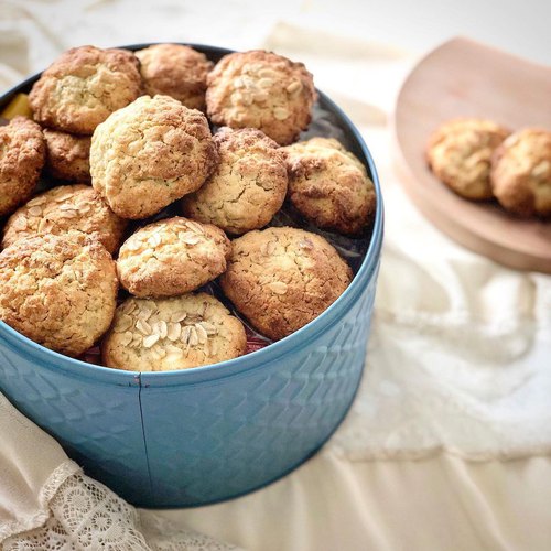Cookies aux amandes et flocons d'avoine