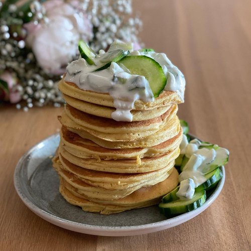 Pancakes protéinés aux pois chiches