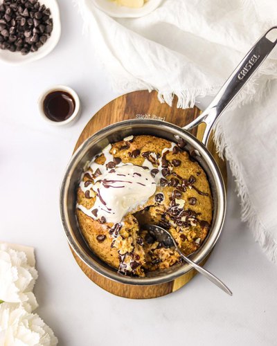 Cookie cuit à la poêle