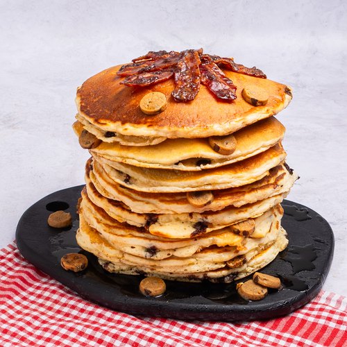 Candied Bacon Cookie Pancakes