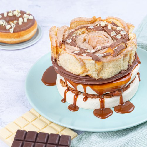 Ice Cream Donut Cake