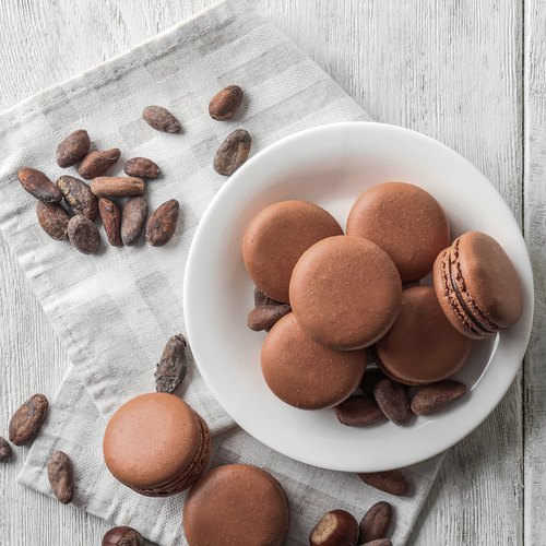 Einfache Schokoladen-Macarons