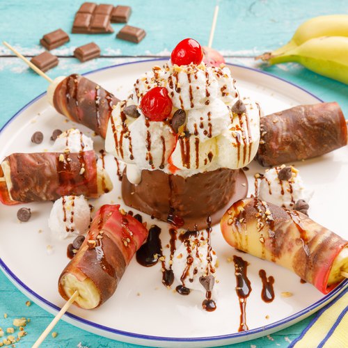 Banana Sundae Pancakes