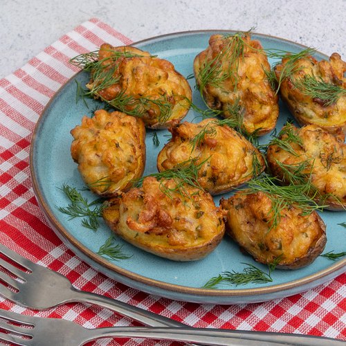 Deviled Loaded Potatoes