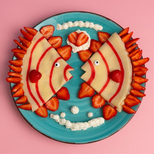 Les crêpes bisous des petits poissons