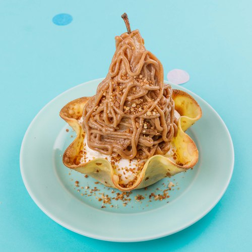 Creamy Chestnust Crepe Meringues