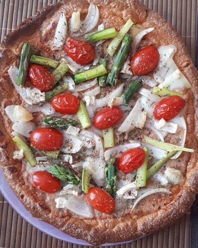 Pizza maison aux légumes