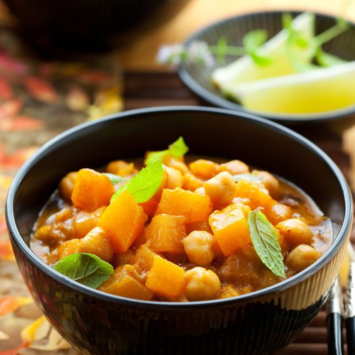 Curry de légumes patate douce, courgette, carotte