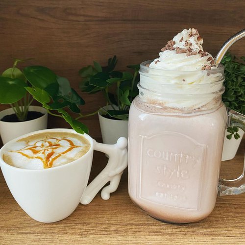 Chocolat chaud sirop de cacahuète