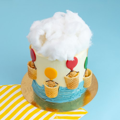 Fun Hot Air Balloon Cake