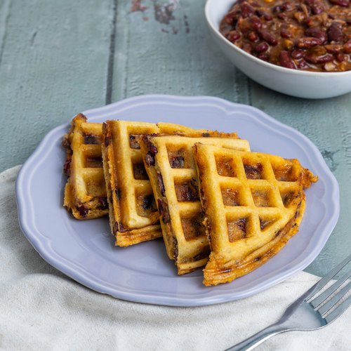 Chili Cornbread Waffle