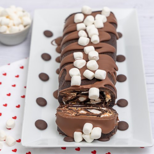 S'mores Swiss Roll